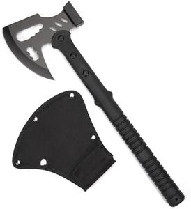 KHU Axe Hatchet - Nylon Fiber Handle for Gardening Camping Axes with Sheath - Black 03A