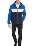 Tommy Hilfiger Men's Hooded Polar Fleece Jacket, Royal/White/Navy, M