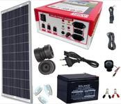 10kv AC DC Zatka Machine Solar Fence Energizer Set for Agricultural Farms 40 Acre (Machine,12ah Battery, 40 Watt Panel,100 giradi,20 Corners