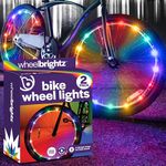 Brightz WheelBrightz 2-Pack Bike Wheel Lights - LED Rainbow Bike Lights for Tires - Bike Lighting Parts & Accessories - Outdoor Summer Fun for Boys and Girls