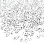 Fake Crushed Ice Cubes Artificial Acrylic Crystal Rocks Diamonds for Vase Fillers,Table Scatter, Party Favor, Wedding Decoration, Photography Props, Food Display, DIY Crafts (5*7mm,0.2*0.28inch)