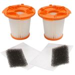 SPARES2GO HEPA Micro & Hoover Motor Filters Set For Electrolux Vacuum Cleaners (Pack of 6 Filters)