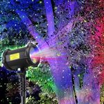 Lunmore Firefly Garden Lights Star Projector Laser Christmas Lights with Colorful LED Background Light