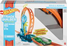 Hot Wheels Track Builder Unlimited Playset Loop Kicker Pack, 10 Track Component Parts & 1:64 Scale Toy Car