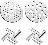 SHEAWA Replacement Kit for Electric Meat Grinder 2Pcs Meat Grinder Blade 2PCS Grinding Plates 5/7mm