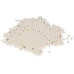 1300pcs Beads for Makeup Brush Holder, Glossy Pearls Beads Decoration for Brush Holder Makeup Organizer Filling (White)