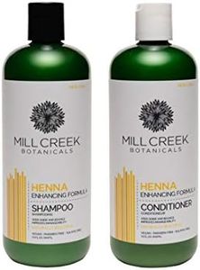 Mill Creek Henna Shampoo and Conditioner Bundle, 14 oz each