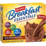 Carnation Breakfast Essentials Rich Milk Chocolate Flavor Powder 36 Gram Container Individual Packet, Nestle Healthcare Nutrition, 11004656 - Case of 60