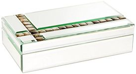 American Atelier Jade Stones Mirror Jewelry Box, 9.4 by 5.5 by 2.5-Inch