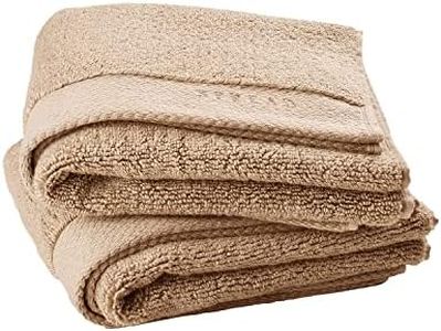 SPREAD SPAIN Resort Luxurious Cotton, 720 GSM 16x24 Inches 2 Piece Hand Towel Set, Maximum Softness & Absorbency Ultra-Durable for Luxury Hotel & Spa Quality (Beige)