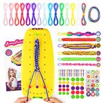 TOYESS Bracelet Making Kit for Girls, DIY Bracelet Craft Kit Includes Colorful Threads and Braiding Loom, Art and Craft Toys Kits for Girls Age 6 7 8 9 10 11 12