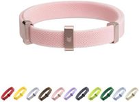 BuddyArmor Safety Cat Collar - U.S. IDA Gold Awarding Design, Stretch Elastic Quick Release, Non Breakaway - Light Weight for Kitten, Neck Fit 5.9'-11.8' for All Small Large Cat,S(Blush Pink)