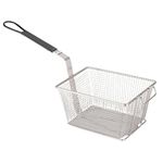 Kuber Industries Heavy Stainless Steel Deep Fryer Basket - Chips & French Fries Serving Cooking Strainer Frying Net for Kitchen & Restaurant Chef