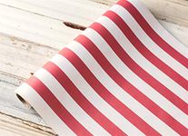 Red Classic Stripe Paper Table Runner 25ft American Made by Kitchen Papers