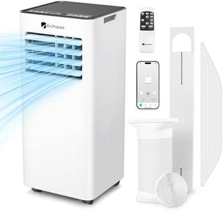 DR.PREPARE 9000 BTU Air Conditioning Unit, 4-in-1 Portable Air Conditioner Smart WiFi Enabled, Dehumidifier, Cooling Fan with 2 Speeds, 24H Timer & Sleep Mode, Child Lock, Dual Window Venting Kit