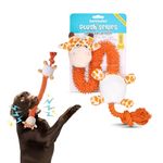 Barkbutler Garry The Giraffe Soft Squeaky Plush Dog Toy, Orange | for Small - Large Dogs (5-30kgs) | Machine Washable | Reinforced Fabric | Non - Toxic | Durable Pet Toy | Cuddle, Train, Chew, Tug
