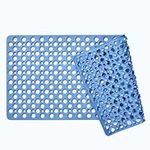 aceyoon Non-Slip Bathtub Mat 35"x16" Large Bath Mat for Tub Extra Soft Eco Friendly TPE Bath Mat for Elderly & Kids 180 Suction Cups, 438 Drain Holes, Machine Washable