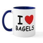 CafePress I Love Bagels Mug 11 oz (325 ml) Ceramic Coffee Mug