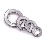 1/2 Inch Split Lock Washer Spring Lock Washer 50 of Pack, Stainless Steel 304 (18-8), Bright Finish
