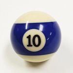 ABA Billiard Pool Ball (Blue (Stripes) 10, 52.5mm)