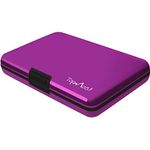 TopMost RFID-Blocking Aluminum Purple Wallet Credit Cards Holder for Men & Women - Slots for 12 Cards and Bills