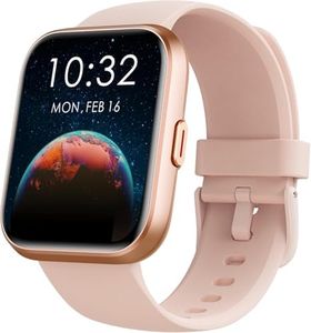 Smart Watch for Men Women(Call Receive/Dial), Alexa Built-in, 1.8" Touch Screen Fitness Tracker with Heart Rate Sleep Tracking, 60 Sports Modes, 5ATM Waterproof Smartwatch for Android iPhone, Pink