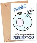 OwingsDesignsPerfect Thanks For Being An Awesome Preceptor Card - Thank You Card Gift For Doctor-Nurse - Cute Medical Card - Medical Thank Your Card - Cell Biology Card - Greeting Card