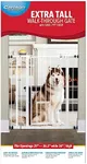 Carlson Extra Tall Walk Through Pet Gate with Small Pet Door, Includes 4-Inch Extension Kit, 4 Pack Pressure Mount Kit and 4 Pack Wall Mount Kit,White