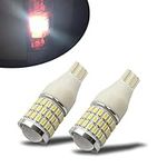 iBrightstar Newest 9-30V Super Bright Error Free T15 912 W16W 921 LED Bulbs with Projector replacement for Back Up Reverse Lights, Truck Cargo Lights, 3rd Brake Lights, Xenon White