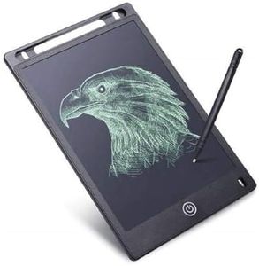 Eyetech Portable 8.5 inch LCD Re-Writing Electronic Digital Notepad | Digital Board for Writing and Learning with Erase Button | Digital Gifts for Kids - Children Boys & Girls, Black