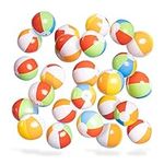 Top Race Colorful Beach Balls Rainbow Color Beach Balls 5" Inch (100)