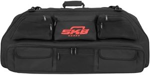 SKB Archery Bag for Bows up to 41"x19" - Durable Case with 10 Accessory Pouches & Arrow Box Pouch, Double Zipper, Removable Strap for Easy Transport - Protect & Organize Your Gear