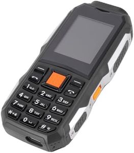 CHICIRIS Dual SIM Anti Shock Senior Phone, ABS Material, Big Buttons, 2800mAh Battery, Suitable for Elderly and Kids (Black)