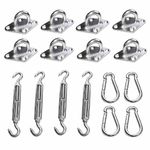 Bluedot Trading Square or Rectangle Shade Sail Installation Hardware Kit-8in (2 pack)