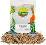 Long Fibered Sphagnum Peat Moss (1 Quart), All Natural Dried Moss for Orchids, Carnivorous Plants, Decorating, Terrariums