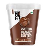 MuscleBlaze Fit High Protein Peanut Butter, Creamy (Dark Chocolate Spread, 1kg) | 27g Protein | With Pea Protein & Whey Protein Concentrate | Fit Pack