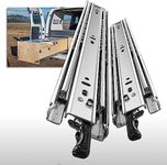 SHUHANG Heavy Duty Drawer Slides with Lock Full Extension 12 14 16 18 20 22 24 26 28 30 32 34 36 38 40 Inch (Locking,40 inch)