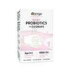 Orange Naturals - Baby Probiotics + D3 Drops - 400IU D3