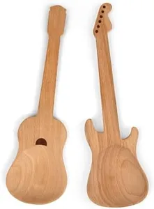 Kikkerland Rockin Wooden Spoons, Set of 2