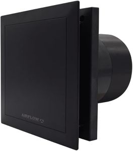 Airflow QT100T Bathroom Extractor Fan – Black, Quiet Operation