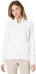 adidas Women's Ultimate365 Textured Jacket, White, Medium