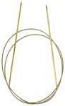 Addi Knitting Needle Circular Lace Tip Brass Finish Skacel 40 Inch (100 Centimeter) Size US 0 (2.0 Millimeter)