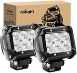 Nilight Led Pods 2Pcs 18W 1260LM Fl