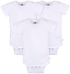 Just Born -3 Pack Short Sleeve Bodysuit - White - 3-6M