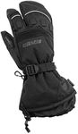 Castle X Platform 3-Finger Mens Snowmobile Mitt - Black - LRG