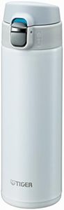 Tiger Thermos Water Bottle, 16.9 fl oz (480 ml), Direct Drinking, Stainless Steel, Mini Bottle, Sahara Mug, Lightweight, Dream Gravity, MMJ-A048-WW, Snow White