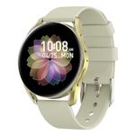 BRIBEJAT Smart Watch for Women Make/Answer Call, HD 1.27'' Zinc Alloy Case Smartwatch, Waterproof Fitness Tracker Pedometer SpO2/Heart Rate/Sleep Monitor, Compatible with iPhone Android Phone