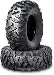 WANDA Set of 2 ATV Tires 22X10-10 22X10X10 6PR Big Horn Style
