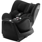 BRITAX RÖMER Rotating car seat DUALFIX Plus, 360 Degree, incl. Newborn Insert and ISOFIX, from 40-105 cm (i-Size), Birth - 4 Years, Space Black