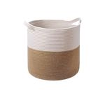 GRATIFY HOME Natural Hand Crafted Jute Basket For Storage | jute baskets for organizing Plant pot Baskets 35X35 CM .